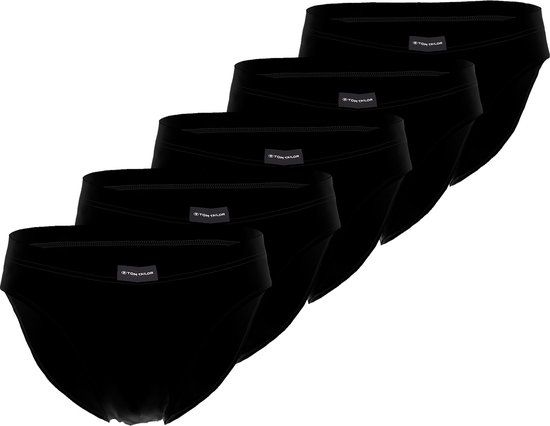 TOM TAILOR Colorado Heren Slip Multipack - 5-Pack - Zwart - Maat S