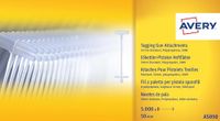Avery Dennison Riddersporen polypropeen - Standaard - 40 mm á 5000 stuks - Wit