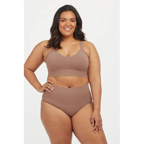 SPANX SPANX corrigerende maxislip Ecocare Seamless Shaping donkerbeige