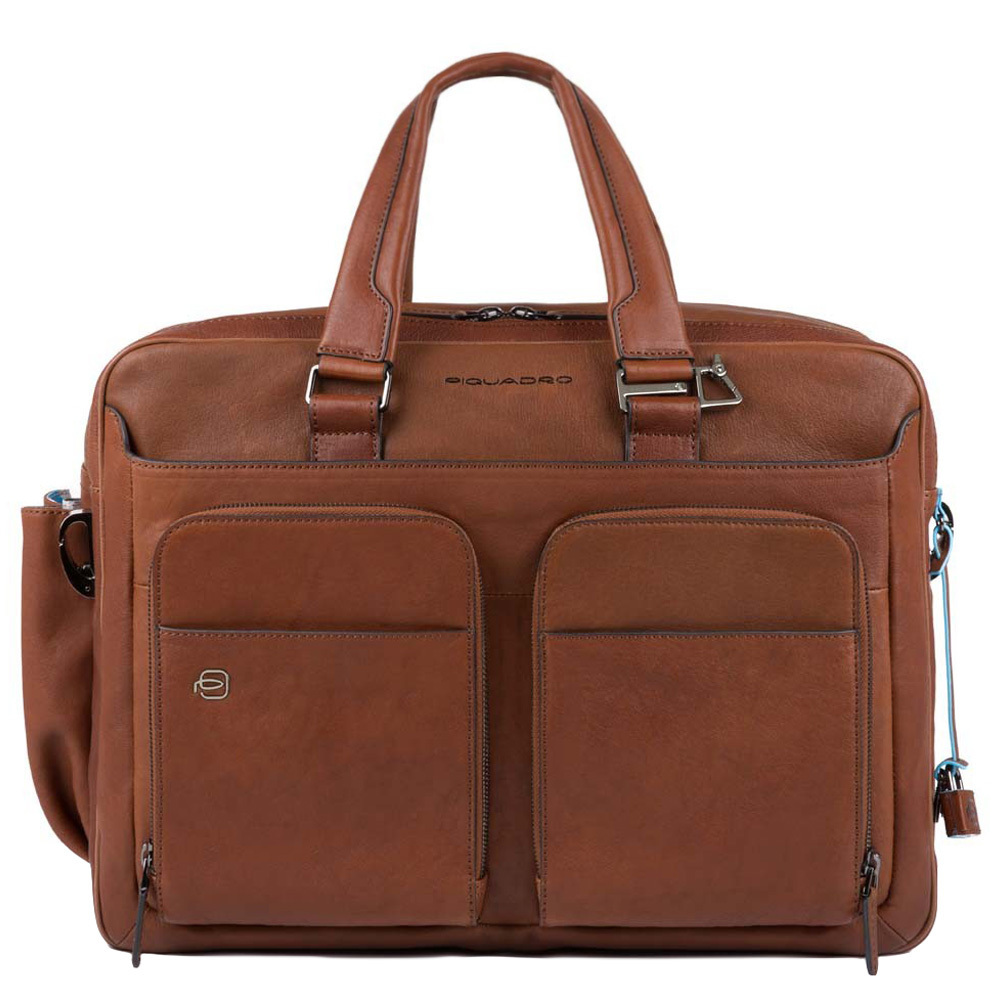 Piquadro BagMotic Computer Bag 15" tobacco Bruin