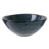 Home deco Factory - Ka3759 – slakom 3 l D 28 cm H 11 cm Au Gres Du Temps blauw tafelservies slakom glazen granen porselein keramiek