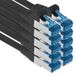 1aTTack.de Patchkabel – 10 x 5m Ethernet-, netwerk-, LAN-kabel CAT6a (voor Gigabit-netwerken, routers, switches, modems met RJ45-ingang – zwart)
