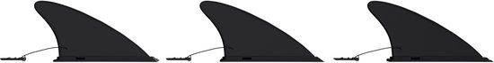 Retrospec Kayak Fins - Set van 3 Vinnen - Zwart