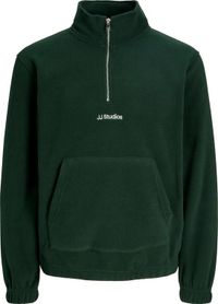 JACK & JONES Soho half zip fleece regular fit sweatshirt homme vert (scarab)