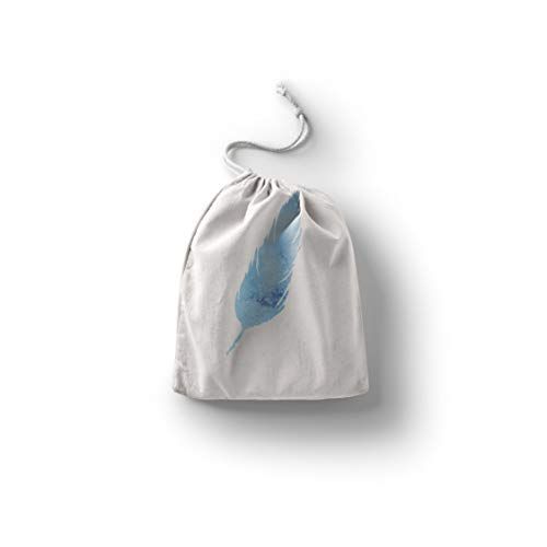 Bonamaison Bedrukte katoenen tas met trekkoord - 20 x 30 cm