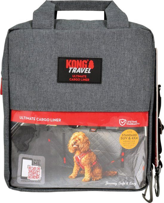 KONG Ultimate Cargo Auto Hondendeken Grijs 82 x 110 x 45 cm