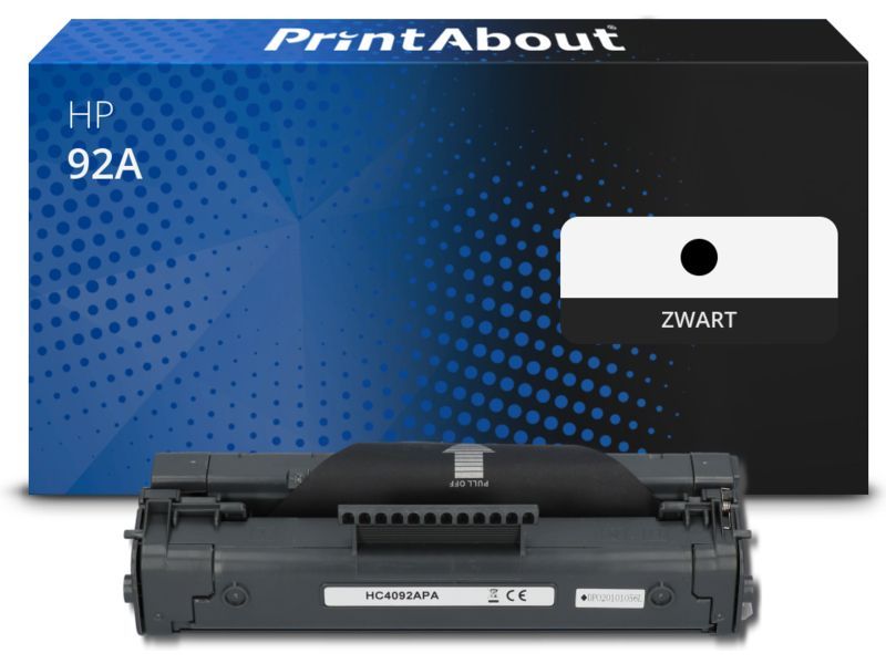 PrintAbout Toner 92A (C4092A) Zwart geschikt voor HP