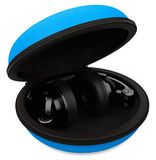 Audibax Atlanta Case 30 Blue - Hard Case - Hoofdtelefoon Case - Transporttas van EVA - Binnenmaat 17,5 x 17,5 x 9 cm - Blauw