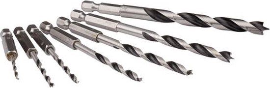 Makita D-62371 Houtspiraalborenset 7-delig 1/4''