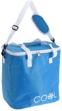Merkloos Koeltas draagtas schoudertas blauw - 29 x 31 x 21 cm - 18 liter