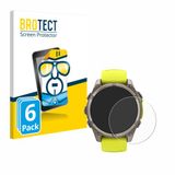 BROTECT - Screenprotector voor Garmin Fenix 8 Solar (47 mm) - Folie Beschermfolie transparant 6 Stuks