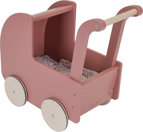 Little Dutch - houten Poppenwagen FSC - incl. textiel