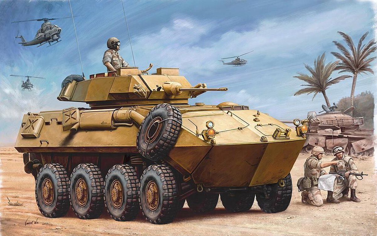 Trumpeter 1/35 USMC LAV-25 PIRANHA - Modelbouwset