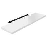WOLTU Muurplank Volato, RG9483ws, zwevende plank, hoogglanzend wit, 110 x 22,9 x 3,8 cm