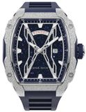 Paul Rich Astro Day & Date Lunar Silver FAS11 horloge 42.5 mm
