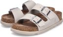 Rieker V3190-40 pantoufles pour femmes avec semelle intérieure, cuir, gris