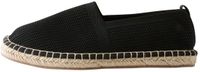 Next Heren Gebreide Espadrilles met Comfortabele Stretch - Zwart