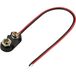 TRU COMPONENTS TC-13220564 clip de batterie 9V (bloc) connexion à bouton-poussoir 24 mm x 13 mm