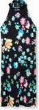 Desigual Mini Robe à Imprimé Floral et Côtes - Noir Robes