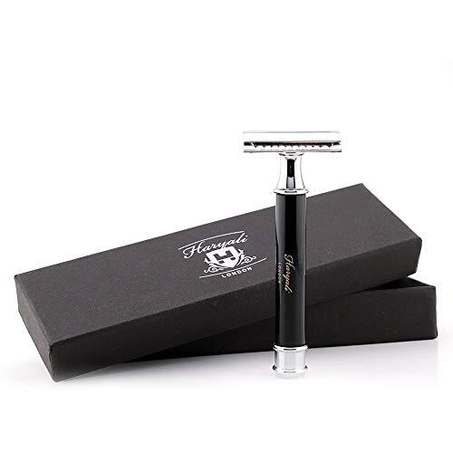 Haryali London Double Edge Safety Razor Beard & Mustache Heren Scheerscheermes voor perfecte scheerbeurt Nieuwjaar cadeau voor mannen