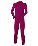 FALKE Maximum Warm SET sneldrogend functioneel lange mouwen top en panty onderlaag set kinderen roze - maat 134-140