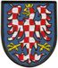 Patchion Wapen van Moravië - Magneetachterkant - Patch/badge/embleem brodé