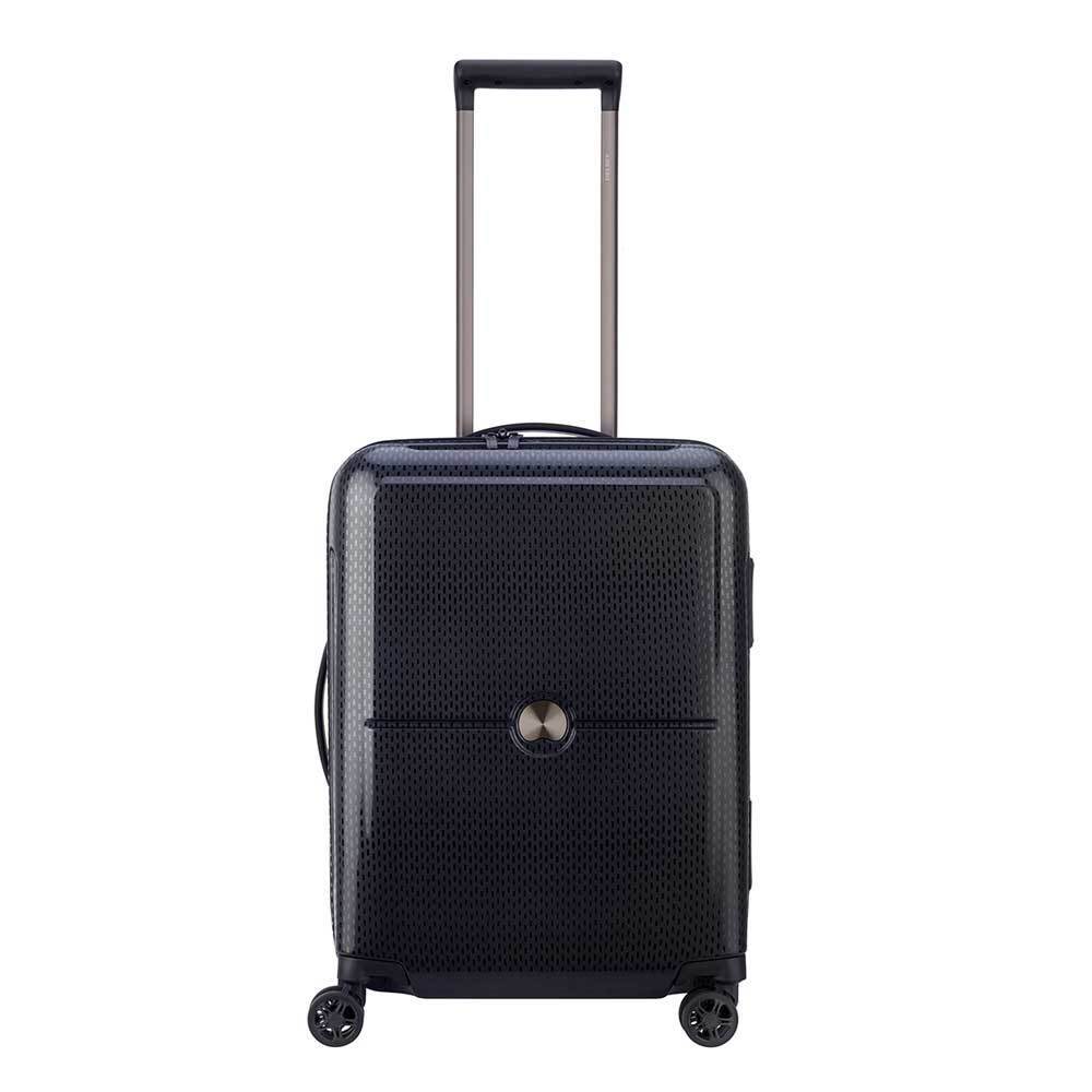 DELSEY Turenne 4 Wheel Trolley 55 black Harde Koffer Zwart