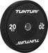 Tunturi Platinum bumperplates - Halterschijven - 1x 20kg - Zwart