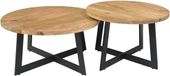Merkloos Starfurn Salontafel Atlanta - Bruin - 70x70x35 cm