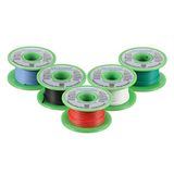 BNTECHGO - 5-kleurige siliconen kabelset, ultraflexibele siliconen rubberen isolatie, vertind koperdraad, draadkabel
