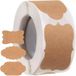 Merkloos / Sans marque Ruhhy labelstickers - lichtbruin - 300 stuks - cadeaulabels - cadeau - etiketten