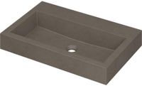 Wastafel INK Momento Wastafel Quartz Zonder Kraangat - 700x450x90 mm - Grijs