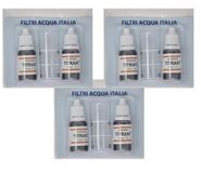 Filtri Acqua Italia Titrant Waterhardheidsanalyseset (Franse graad) voor het meten van kalken, 6 stuks