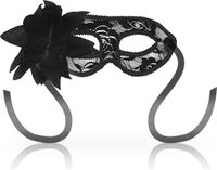 OHMAMA MASKS Lace Eyemask And Flower - Black