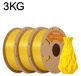 PLA-filament - Filament standard pour imprimantes 3D - 1,75 mm - Bobine de 3 kg - Faible retrait - Adapté aux imprimantes 3D FDM et stylos 3D - Jaune