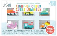 Glo Pals - Light-Up Cubes - Auto - Voertuigen - 6 stuks