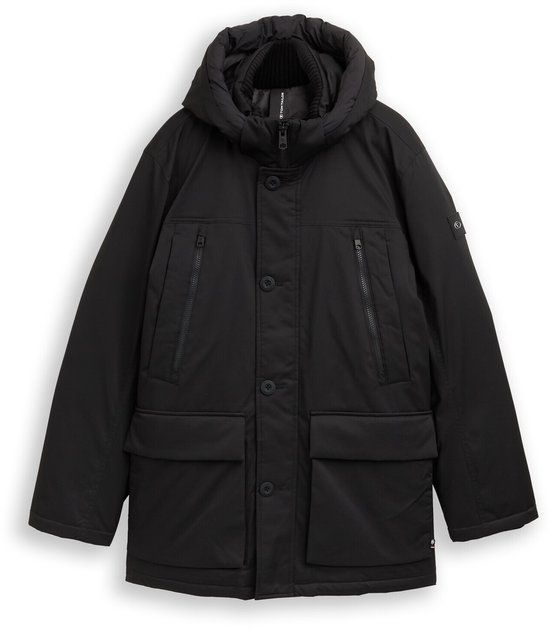 Tom Tailor Arctic Parka met Afneembare Capuchon - Zwart - Maat L