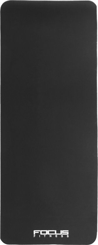 Focus Fitness Vloermat - 250 x 100 cm - Zwart - Rubber
