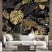 Papier peint panoramique feuilles tropicales 195 cm x 195 cm