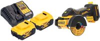 DeWalt DCS 438 P2 accu multimaterialensnijder 18 V 76 mm borstelloos + 2x accu 5.0 Ah + lader