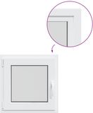 vidaXL Kelderraam RISOR 55 x 55 cm PVC en glas