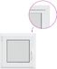 vidaXL Kelderraam RISOR 55 x 55 cm PVC en glas