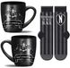 Wednesday - Coffret "Wear Black" avec Mug 315ml et Paire de Chaussettes EU 36-41