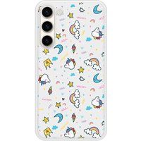 Unicorn Rainbow Beschermende siliconen case compatibel met Galaxy S23 Plus