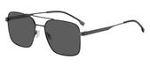 Boss BOSS 1695/S zonnebril Ruthenium/Grey 58/18/150 heren, Zwart (Matte Ruthenium Black)