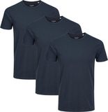 Jack & Jones Heren t-shirt 3 pack Basic navy blue