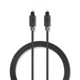 Nedis Câble audio optique - Toslink - Toslink - 2m - Anthracite