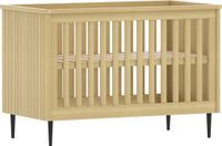 Born Lucky Babybed / Ledikant Praag verstelbare bodem 60x120 cm - Natural