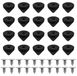 20 Nieten-Sets 6 mm, schwarz, mit Schrauben, für Schuhe und Lederwaren