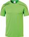 Uhlsport Stream 22 Shirt Korte Mouw Heren - Fluo Groen / Zwart | Maat: XL